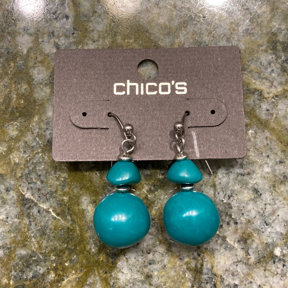 Brand New Chico’s Dream Turquoise Earrings